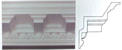 heavy block cornice